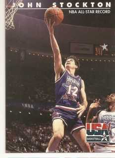 1992 SkyBox USA 88 John Stockton NBA All Star Record  