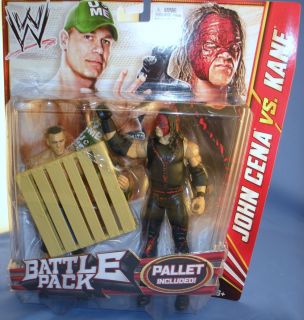 2012 Mattel WWF WWE Series 19 John Cena Kane w Pallet Battle Pack In Hand NEW  