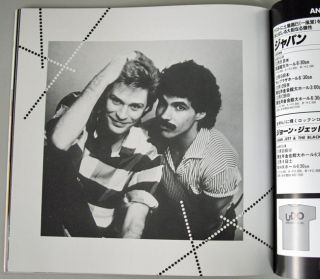 Hall Oates Japan Tour Vintage Program Book 1982 RARE  