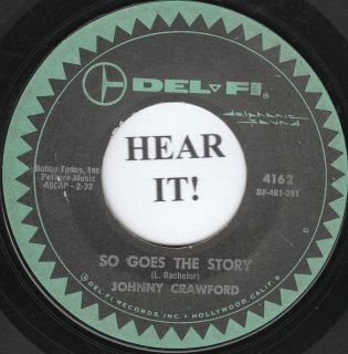 Johnny Crawford Teen 45 Del Fi 4162 So Goes The Story Daydreams  