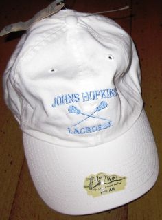 Johns Hopkins Lacrosse 100 Cotton Hat Lax New  