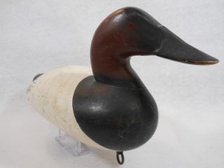 Upper Bay MD Canvasback Drake Duck Decoy Charlie Joiner Original 1960s  
