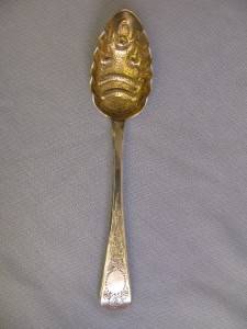 1826 King George IV Sterling Silver Large Serving Spoon  