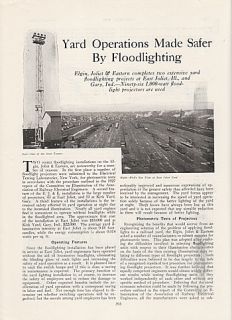 1928 Article EJ E Railway East Joliet IL Kirk Yards  