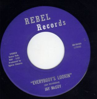 NE Rockabilly Jay McCoy Johnny Strickland Rebel 5646 Hear Everybody's Lookin  