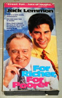 For Richer for Poorer VHS Movie HBO Video 1992 Jack Lemmon Talia Shire  