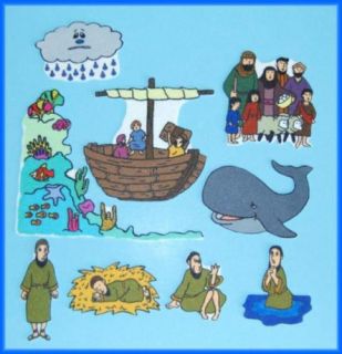 Jonah and The Whale Bible Story Felt Board Set  