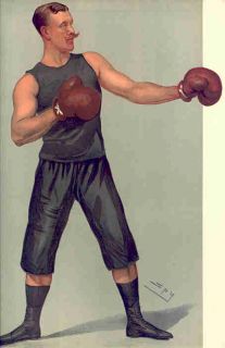 Boxing Johnstone Original Vanity Fair Spy Cartoon 1896  