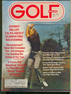 1975 Golf Magazine Johnny Miller Eliminating Backswing  
