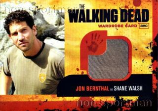 Walking Dead Jon Bernthal M6 Wardrobe Costume Card  