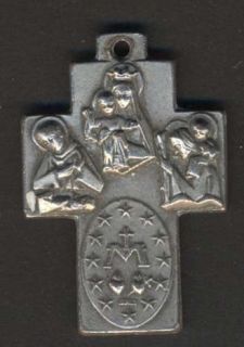 Italy Crucifix Medalla Milagrosa San Jose San Antonio  
