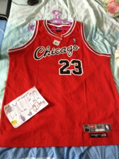 Michael Jordan Nike Retro Flight 8403 1984 Chicago Bulls Authentic Jersey 52  