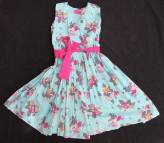 Gorgeous Joules Blue Summer Girls Party Dress 6 6Y  