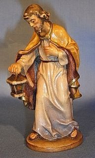 Joseph Wood Carved Nativity Christmas Vintage Anri XE5  