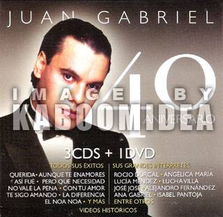 Juan Gabriel 40 Aniversario 3 CD s DVD New 2011 Baladas Sus Interpretes Videos  