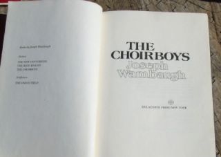 The Choirboys First Printing Joseph Wambaugh 1975 No Jacket  