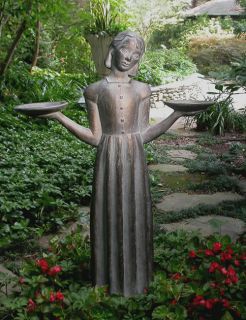 Savannah Bird Girl Garden Statue by Sylvia Shaw Judson 24"   
