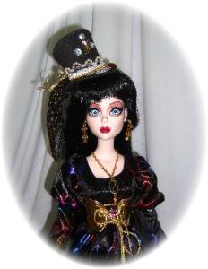 OOAK ON FIRE FOR 17 EVANGELINE GHASTLY by Judy  