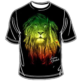 Rastafari Lion of Judah Rasta T Shirt Reggae Jamaica Marley Selassie