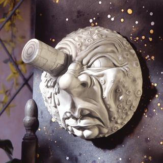 Jules Verne Inspired A Trip to The Moon Designer Resin Moon Wall