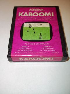 Kaboom Atari Activision Game Cartridge RARE