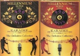 DK Millennium Karaoke SCDG Vol 1 2 1810 Songs Very RARE