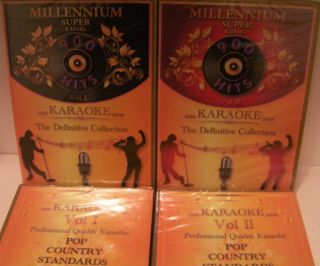 MILLENNIUM SUPER CD+G KARAOKE VOL.1 & 2 1815 Songs THE DEFINITIVE