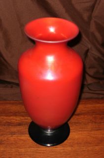 Very RARE Fenton Red Karnak 3024 12 Egyptian Vase