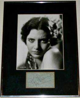 Vintage Kay Francis Signature Portrait