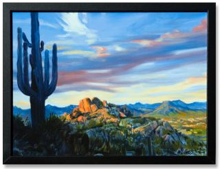 Keating 16x12 Giclee Print Scottsdale Desert Landscape