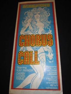 Chorus Call Original Poster Kay Parker