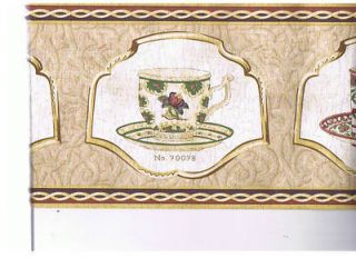 Tea Cup Wallpaper Border