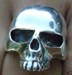 Heavy Keith Richards Poison Skull Ring 100 Silver 925
