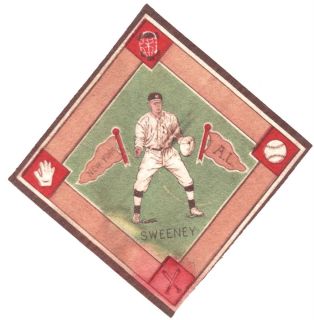 1914 Sweeney Keating Old Baseball Felt Lot Blanket Tobacco New York NY