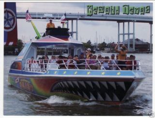Kemah TX Boardwalk Beast Boat Tour Postcard