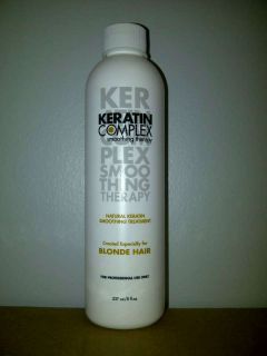 Keratin Complex Smoothing Treatment for Blonde Hair 8 oz New