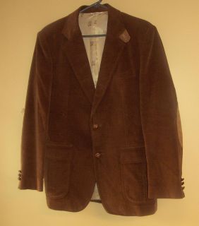 Vintage Kentfield Mens Corduroy and Suede Leather Elbow Patch Jacket