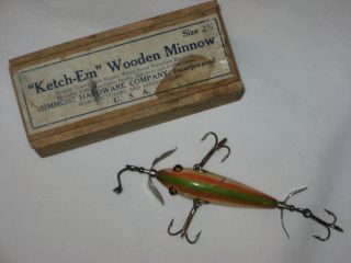 Ketch Em Wooden Minnow in Original Wooden Box