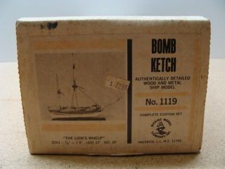 Marine Model Company 1119 Bomb Ketch Wood Boat Model Kit Lions Whelp