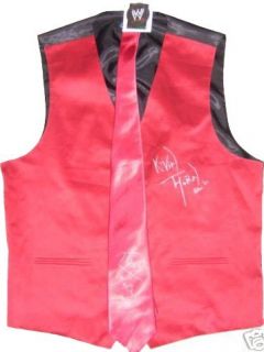 WWE Kevin Thorn Ring Worn Signed Vest Tie with WWE COA