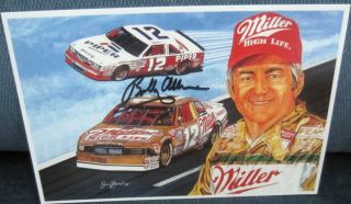 NASCAR Driver Bobby Allison 12 Autographed Postcard