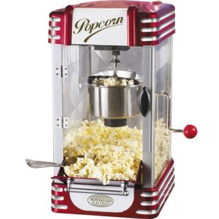  Home 8 Cup Retro Hot Oil Popcorn Machine Mini Kettle Pop Corn Maker