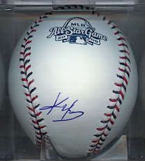 Kevin Youkilis Signed Baseball Boston Red Sox 09 All Star