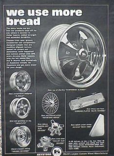 1968 68 Keystone Mag Wheel Original Vintage Ad C My Store 4MORE 5 Free