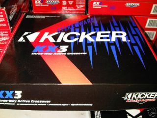 Kicker KX3 3 Way Active Electronic Crossover Brand New