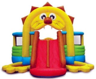 New Huge Lion Den Inflatable Bounce House Slide Kids Bouncer 16 x 15 x