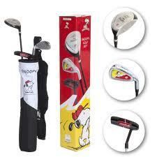 New Snoopy Kids Golf Club Set with Bag RH Toddler