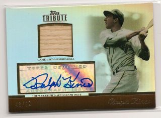 Ralph Kiner Pittsburgh Pirates 2011 Topps Tribute Autograph Relic