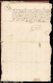 King Henry III Letter Signed 03 29 1572
