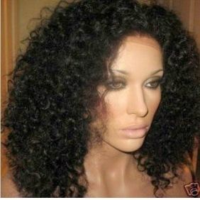 12 24 Luxurious Kinky Curl Indian Remy Lace Front Wig